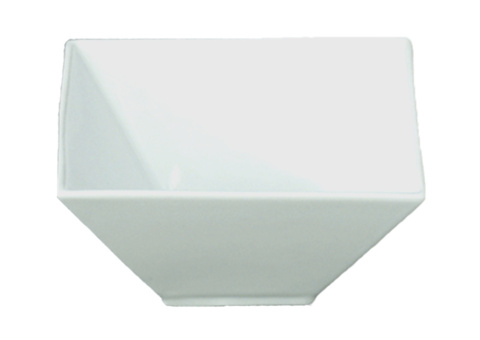 Kvadratisk skål, 16 st - stl 22 x 22 x 7,5 cm, vit