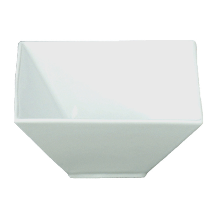 1577961-1 Kvadratisk skål, 16 st - stl 22 x 22 x 7,5 cm, vit
