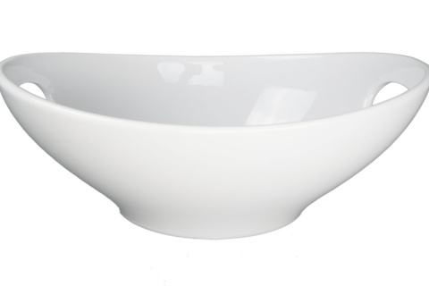 Stor skål handtag, 16 st - stl 20,5 x 19,5 x 11,5 cm, vit