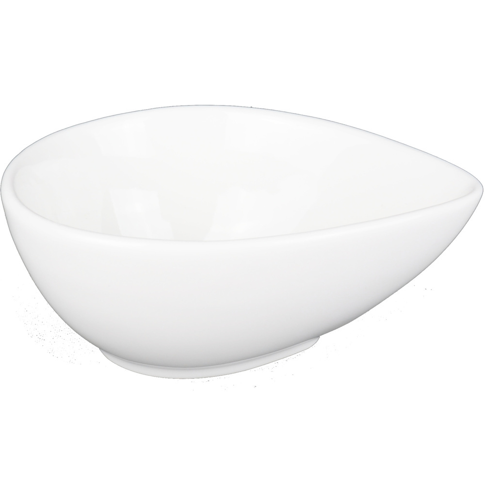 1578004-1 Mini dipskål droppe, 108st - stl 10 x 8 x 4,5 cm, vit