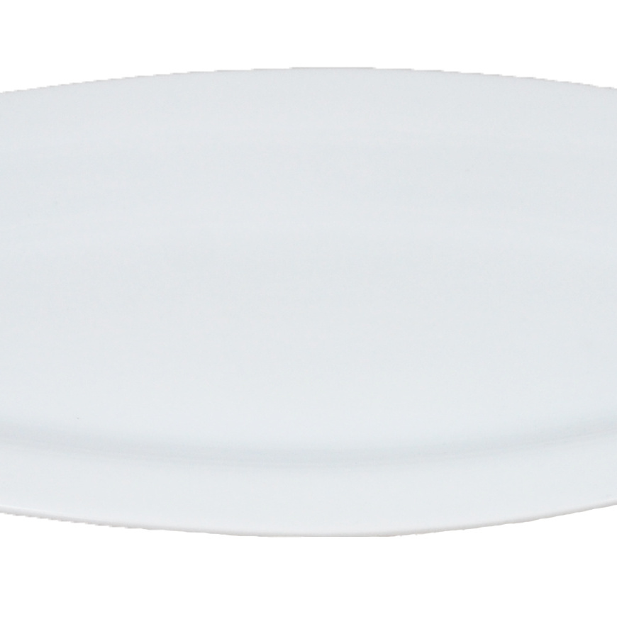 1578026-1 Platter/plate long leaf, 24 pcs - size 43 x 15,5 x 3 cm, white