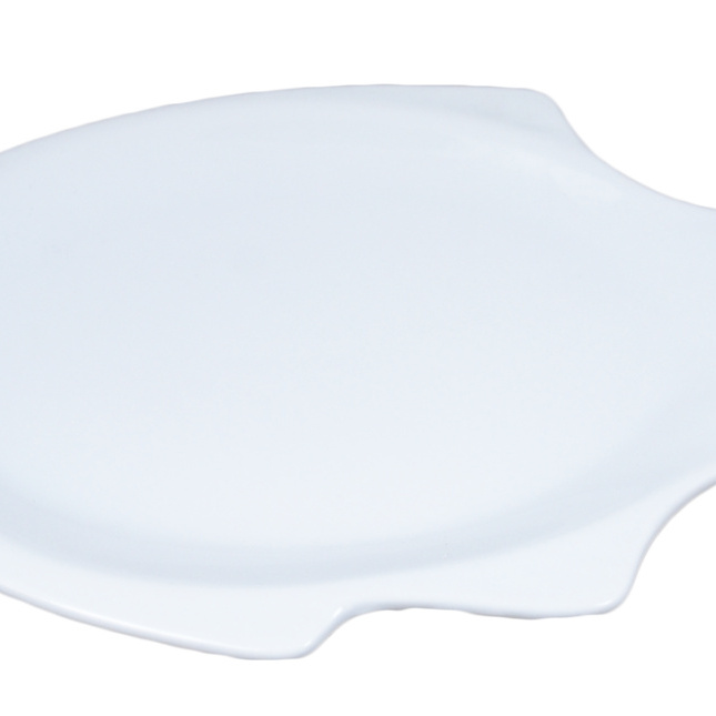 1578034-1 Fish-shaped plate/platter small, 24 pcs - size 30 x 18 x 2,5 cm, white