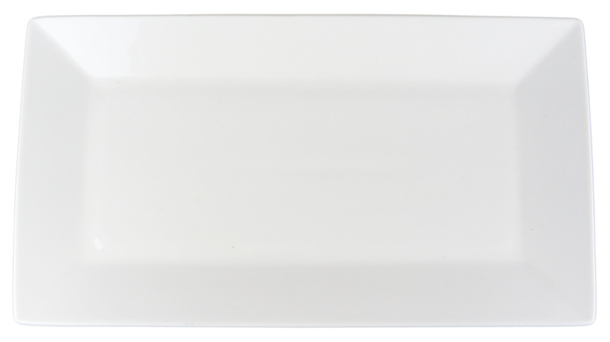 Rektangulär tallrik, 12 st - stl 37 x 20 x 2,8 cm, krämvit på auktion i Skåne, Helsingborg hos PS Auction
