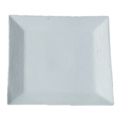 1578046-1 Fyrkantig tallrik detaljer kant, 8 st - stl 27 x 27 x 2 cm, vit