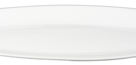 Stort fat sushi, 18 st - stl 40 x 18 x 3 cm, vit