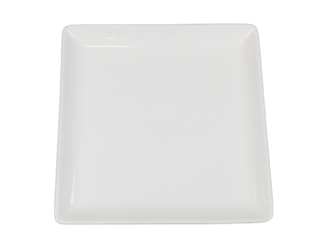 Fyrkantig tallrik, 20 st - stl 25 x 25 x 2,5 cm, vit