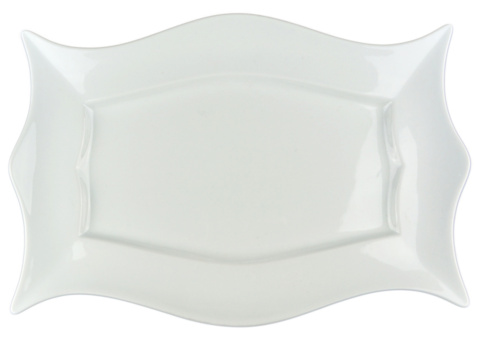 Fat med ram, 12 st - stl 36 x 24,5 x 3,5 cm, vit