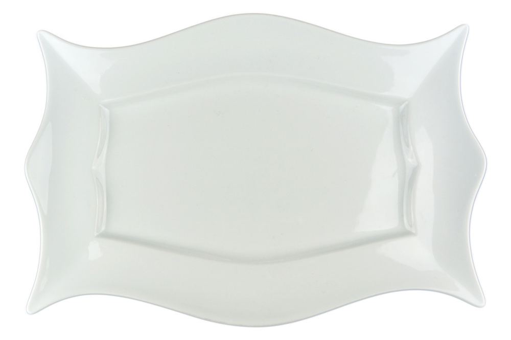 1578068-1 Fat med ram, 12 st - stl 36 x 24,5 x 3,5 cm, vit