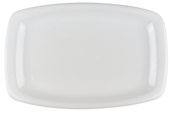 Rektangulär tallrik rundade kanter, 18 st - stl 29,5 x 19 x 2,5 cm, vit på auktion i Skåne, Helsingborg hos PS Auction