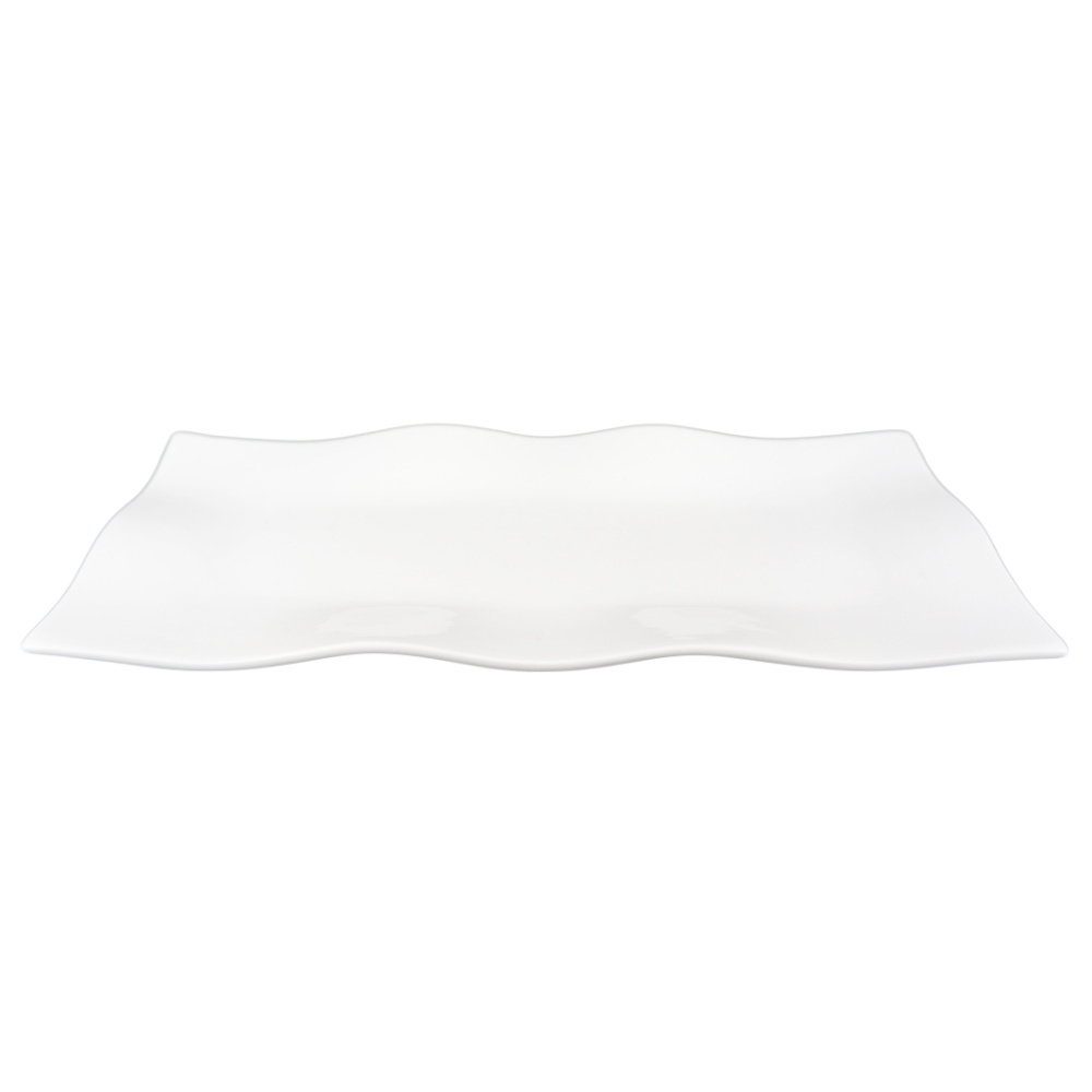 1578070-1 Rectangular plate waves, 16 pcs - size 36 x 17 x 2,5 cm, white