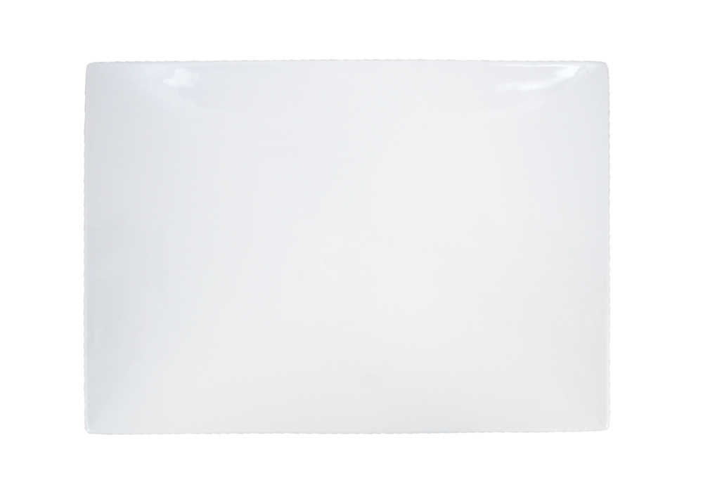 1578077-1 Rectangular plate, 16 pcs - size 31 x 22 x 3.2 cm, cream white