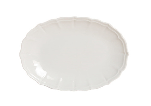 Fat/assiett oval, 34 st - stl 20 x 14 x 2 cm, krämvit