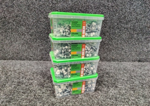 1000 pcs Farmer's Screws 4.8x35mm White, Essve
