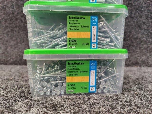 1575939-2 2000 pcs Chipboard screws 4.2x55mm, Essve