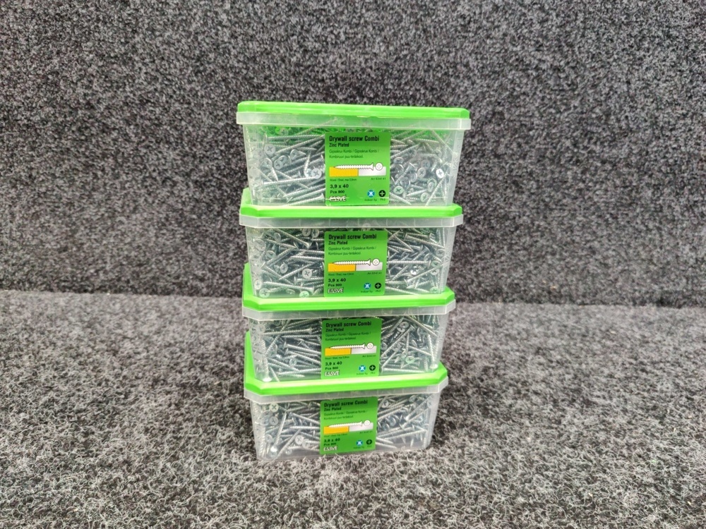 1575944-1 3600 pcs Drywall Screw Combi 3.9x40mm, Essve