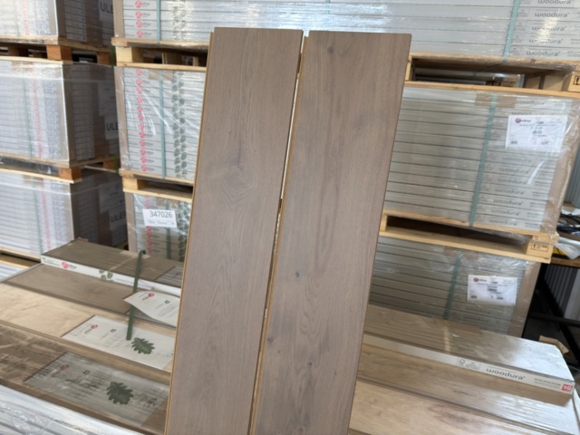 1578111-4 Ekgolv Woodura, Mineral Grey, 87 kvm, mattlack, Klickgolv 5G-Dry