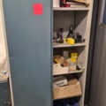 1571396-1 Sheet metal cabinet containing various drill and milling tools