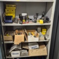 1571396-2 Sheet metal cabinet containing various drill and milling tools