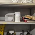 1571396-4 Sheet metal cabinet containing various drill and milling tools