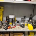 1571396-5 Sheet metal cabinet containing various drill and milling tools