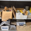 1571396-9 Sheet metal cabinet containing various drill and milling tools