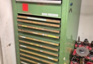 1571392 (105) metal cabinet with contents