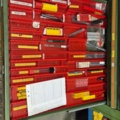 1571392-21 (105) metal cabinet with contents