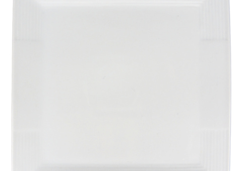 Square plate/dish large, 12 pcs - size 29.5 x 29.5 x 2 cm, cream white