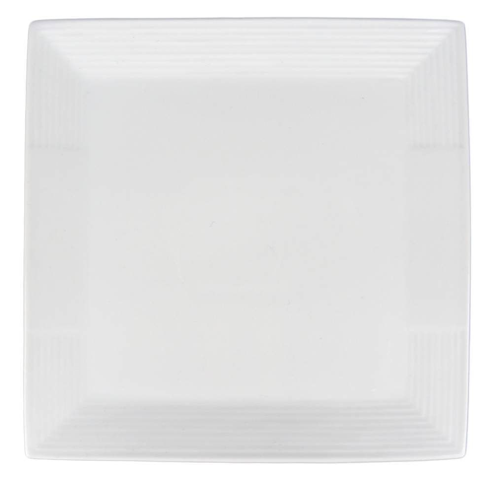 1578220-1 Square plate/dish large, 12 pcs - size 29.5 x 29.5 x 2 cm, cream white