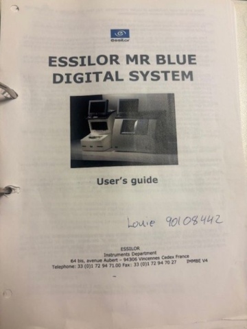 1524787-8 Essilor Mr Blue glass processing system incl. blocks – 2012