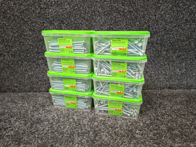 1575983-1 600 st Betongskruv 7.5x132 & 7.5x65mm, Essve