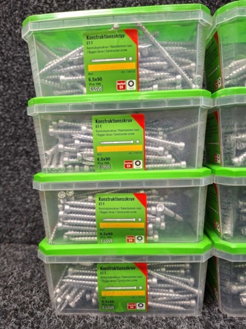 1575987-2 600 st Konstruktionsskruv ET-T 6.5x90 & 8.2x90mm, Essve