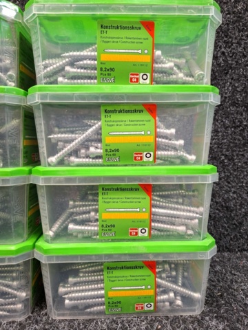 1575987-3 600 st Konstruktionsskruv ET-T 6.5x90 & 8.2x90mm, Essve
