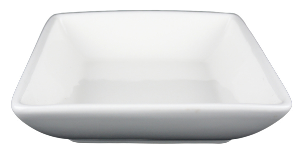 1578258-1 Small square bowl, 48 pcs - size 14 x 14 x 4 cm, cream white