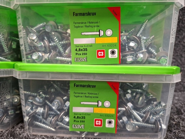 1576010-3 1000 st Farmarskruv 4.8x35mm, Essve