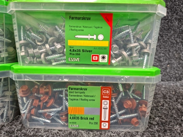 1576012-3 1000 st Farmarskruv 4.8x35mm, Essve