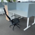1578265-1 10 height-adjustable desks including screen and office chair