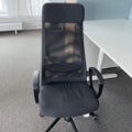 1578265-8 10 height-adjustable desks including screen and office chair