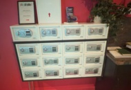 1491670 Electronic safes 16 pcs with storage rack