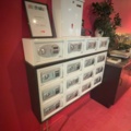 1491670-3 Electronic safes 16 pcs with storage rack