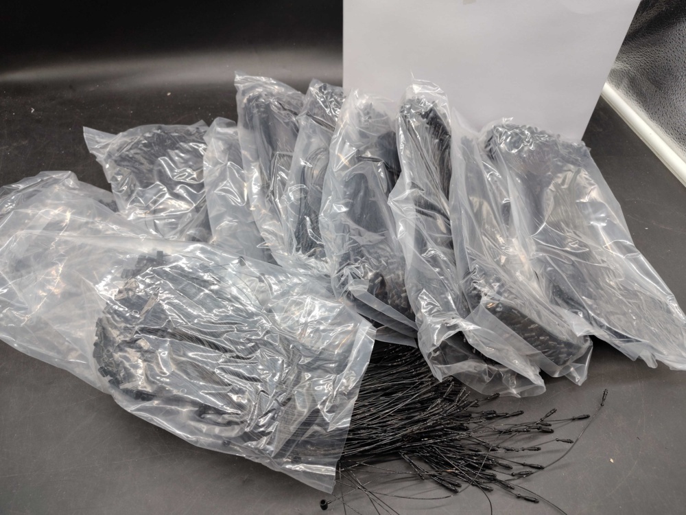 1576156-1 Loop pins, 100,000 pcs - Tagalong Ambi Tach, 225 mm, black