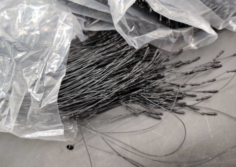 Loop pins, 100,000 pcs - Tagalong Ambi Tach, 225 mm, black