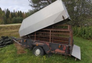 1485778 Släpvagn med aluminiumkåpa och plantlådeinsats (reparationsobjekt)