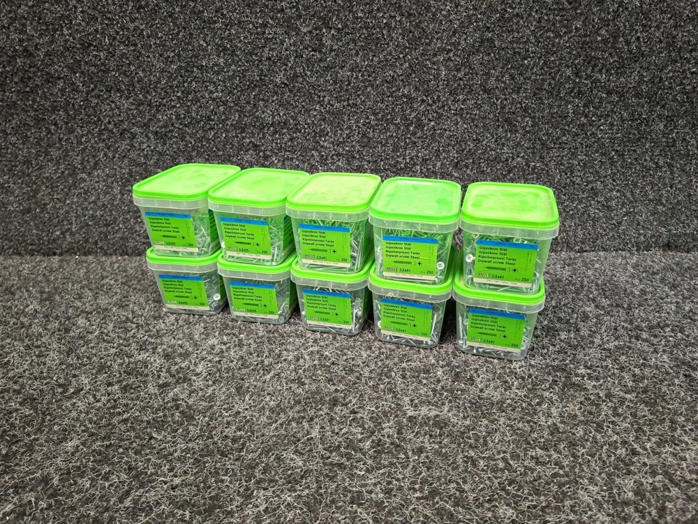 1576028-1 2500 pcs Drywall Screws Steel 3.5x25 & 3.5x41mm, Essve