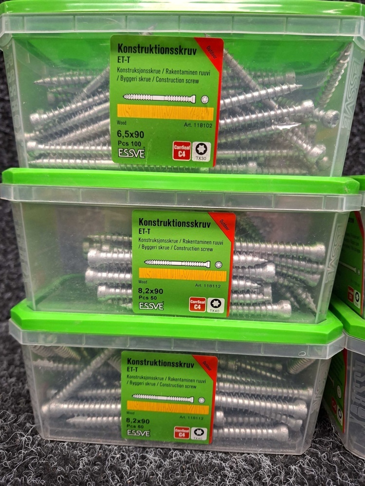 1576029-2 275 st Konstruktionsskruv ET-T, Essve