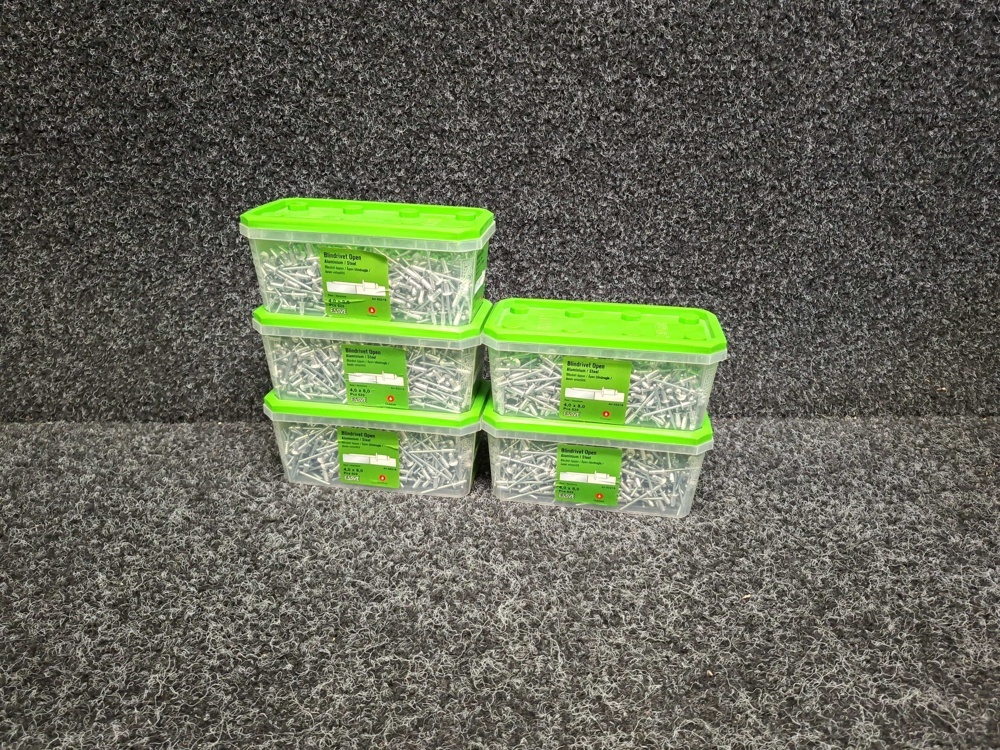 1576037-1 3125 pcs Blind rivet open 4.0x8.0mm, Essve