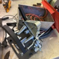 1566890-7 Collection of tools and workshop machines on workbench