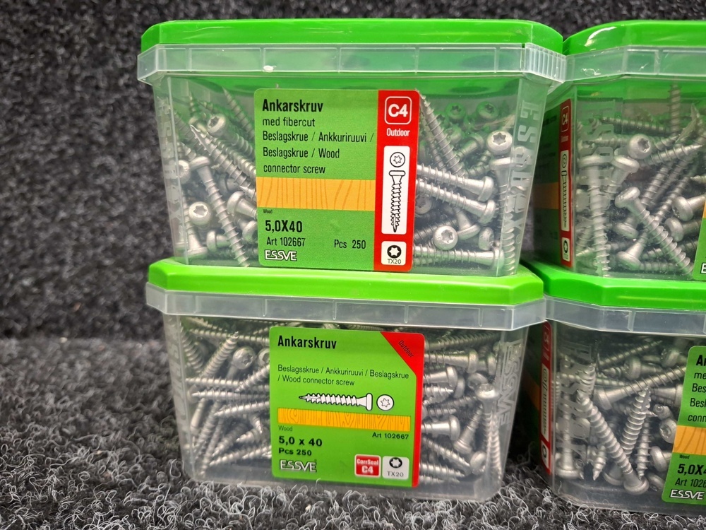 1576041-2 1000 Ankarskruv 5.0x40mm, Essve