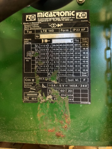 1566892-14 Trolley with welding equipment, cutting machine and air-powered tools - Migatronic LTE 140