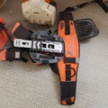 1485782-4 Stihl brushcutter with harness and helmet